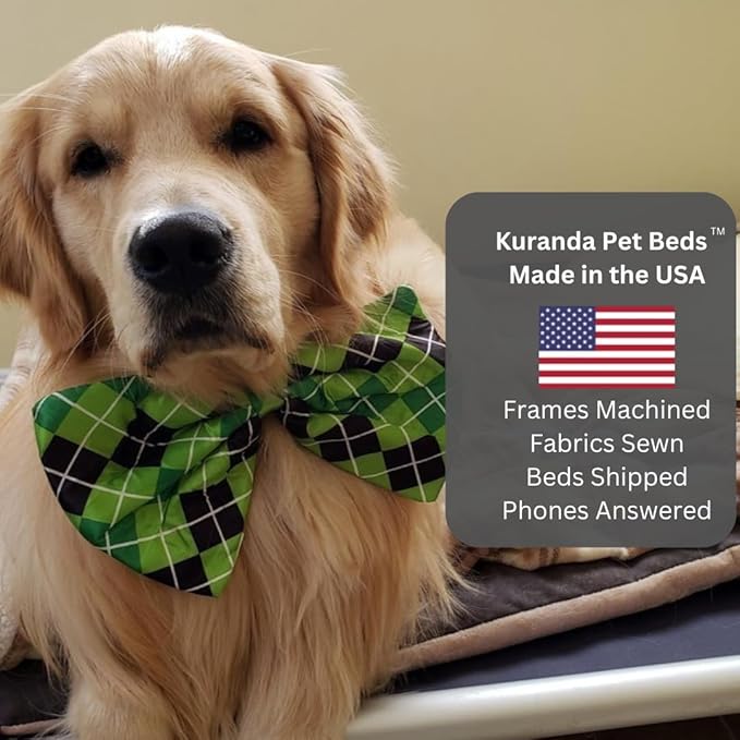 Kuranda Chewproof Elevated Pet Bed - Silver Aluminum - 50" x 36" - Sunsure Textilene - Sierra