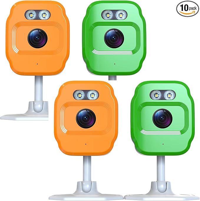 4Pcs 1080P Wireless Security Camera with Spotlight Night Vision, Motion Detection, Two-Way Voice, Pet and Home Monitoring, 2.4GHz WiFi Connection