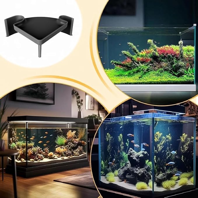Underground Aquarium Cave with Viewing Window β 2-Hole Corner Fish Tank Hideout for Plecos, Cory Catfish, Kuhli Loach, Shrimp & Betta β Safe Decor for Bottom Dwellers β Sinkable & Non-Toxic