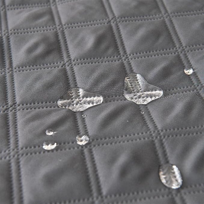 GIBZ Waterproof Dog Bed Cover Anti Slip Pet Furniture Protector Blanket Washable Thick Quilted Mat, Grey, 76.2x177.8cm