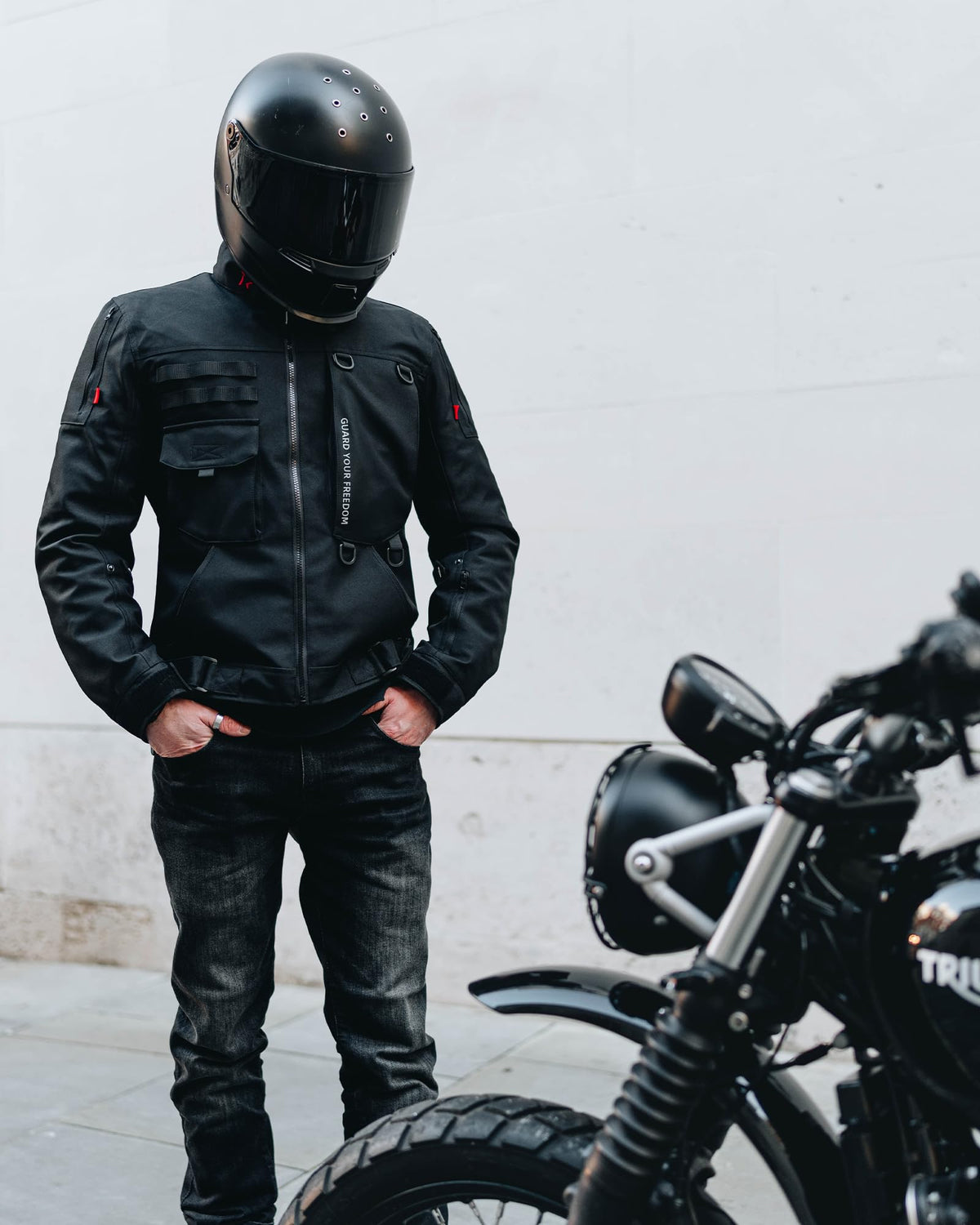 RIDEIRON Motorcycle Riding Jacket for Men, CE Certified