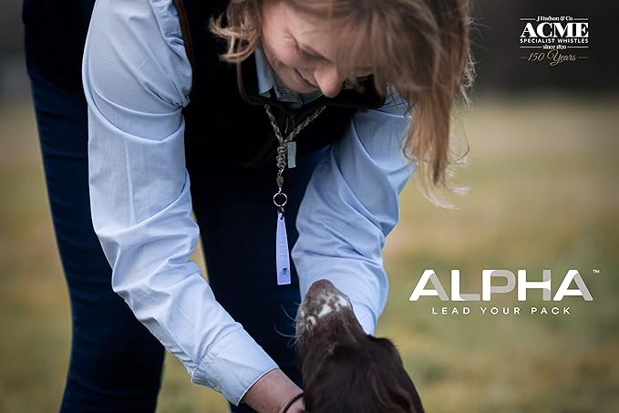 ACME Alpha 211.5 Professional Dog Training Whistle with Enhanced Ergonomic Grip. BPA-Free Plastic. 110 dBA. Long Range. Standardized Frequency. Weatherproof. Made in The UK (Baltic Blue)