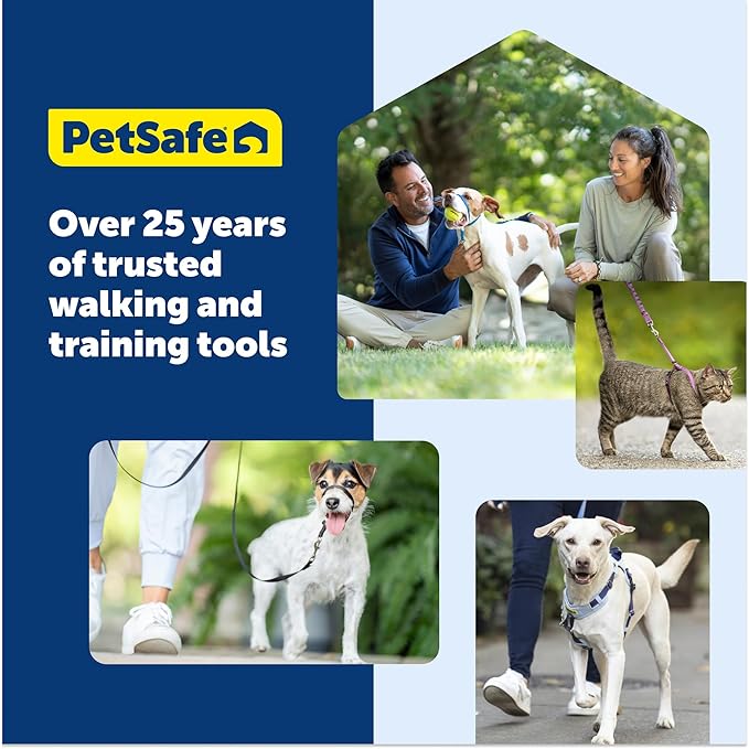 PetSafe Easy Walk Comfort No-Pull Dog Harness - Better Walk Training Harness - Full Body Padded Design - Durable Fabric - 5 Point Adjustable Fit - Everyday Leash Training - Pink - Small/Medium