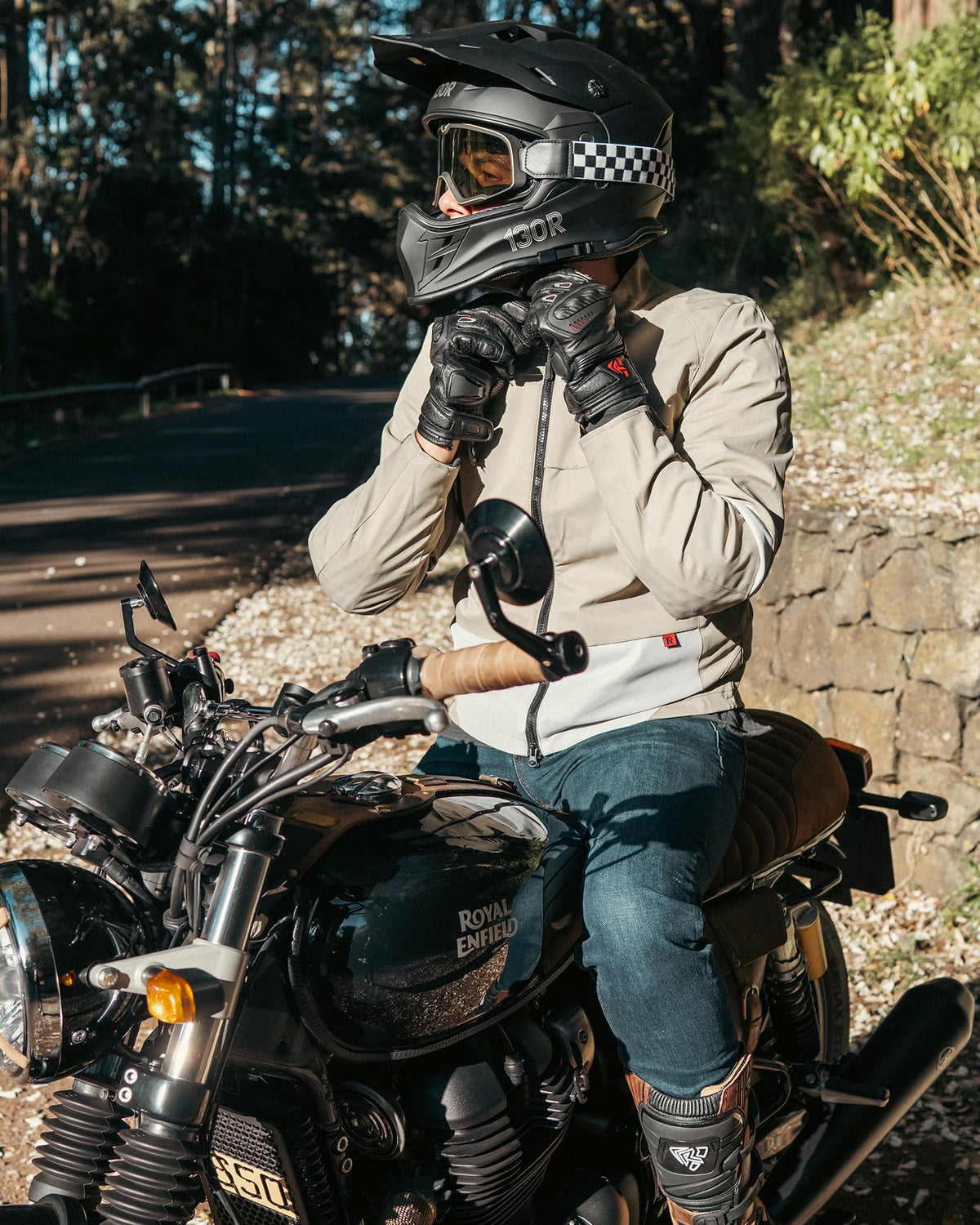 RIDEIRON Summer Motorcycle Riding Jacket with CE Armor