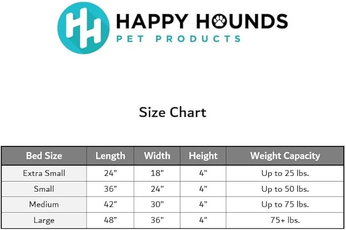 Happy Hounds Oscar Rectangle Orthopedic Foam Sherpa Dog Bed, Large (48 x 36 in.), Pewter