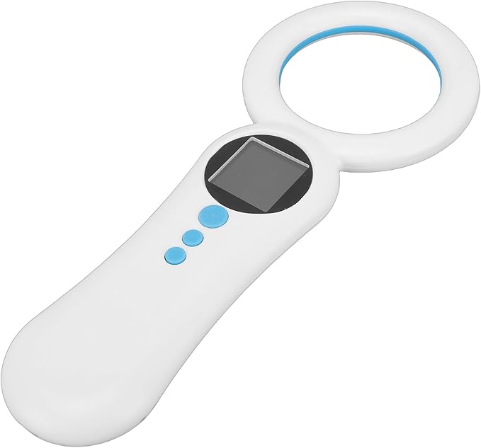 Microchip Scanner, 500 Records Rechargeable Handheld Animal Chip Reader Data Storage Upload to PC Pet Chip ID Scanner for FDX B Chips 134.2kHz 125kHz