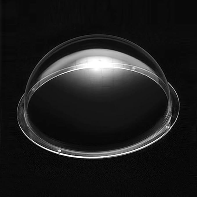 LOTOWELZON 2inch Acrylic Replacement Transparent Clear Camera Dome Cover Security Camera Housing Pet Dog Fence Window Skylight Window (ID50mm*H27mm/2 * 1in)