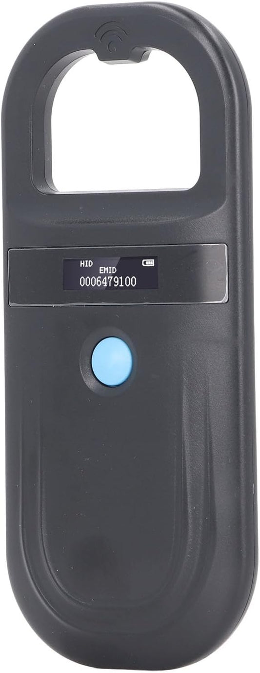 FILFEEL Pet Microchip Scanner, Handheld Animal ID Reader with USB Rechargeable 800mAh Battery and OLED Display, for Dog Cat Pig ISO11784 85 FDX B EMID