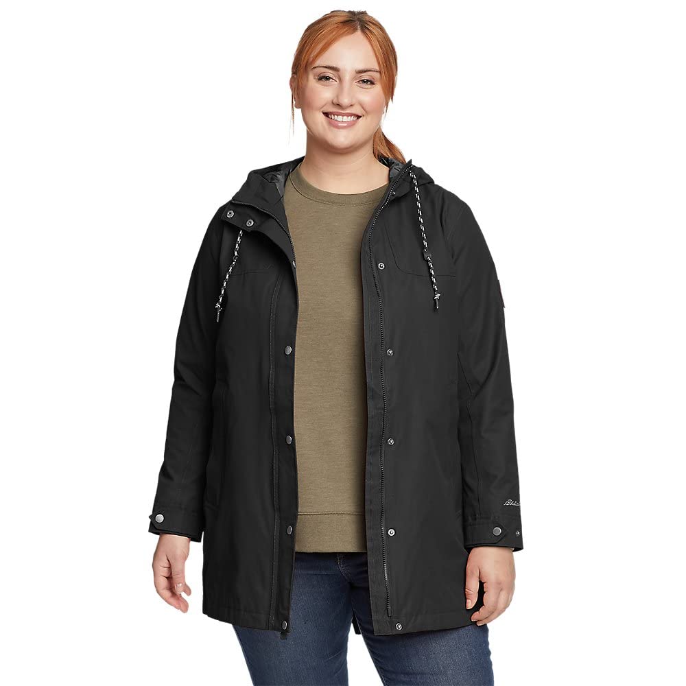 Eddie Bauer Women's Charly Parka, Black, Medium
