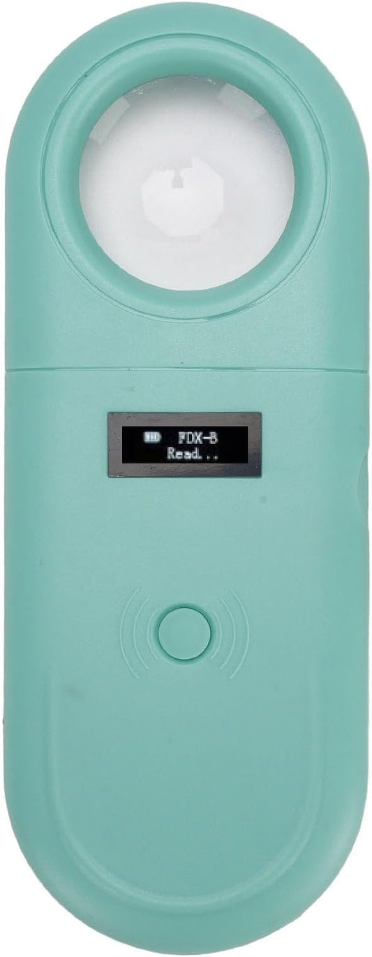 VINGVO Microchip Reader, Rechargeable Handheld Pet Scanner, 1.44IN TFT Display LED Light Reader for Dogs, Cats, Pigs & Animal Identification ISO11784 ISO11785
