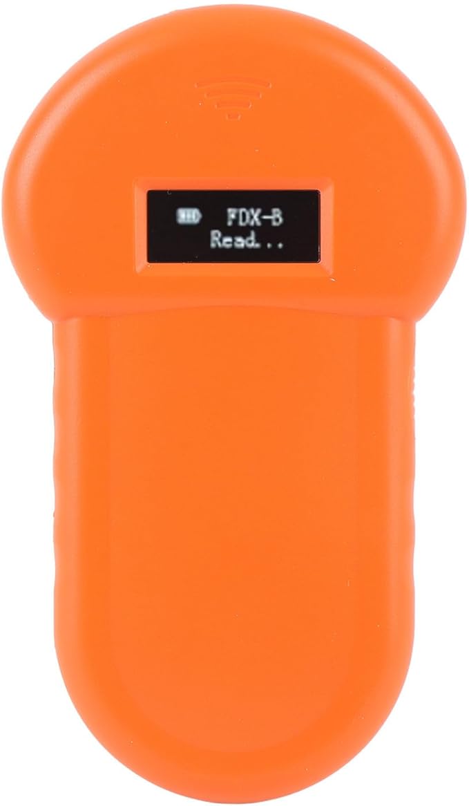Cosiki Rechargeable Pet Microchip Reader, Animal Scanner 134.2kHz with OLED Display, Ideal for Dogs, Cats, Pigs, Cows, Sheep, Horses & Poultry