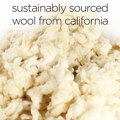 Molly Mutt Sheepy Wool Crate Mat - 100% Cotton Canvas Cover with Temperature-Regulating 100% Natural Wool-Filled Insert Dog Bed - Soft & Supportive Wool-Filled Bed - (54"x37"x2.5", Forever Young)