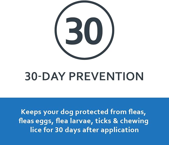 Sentry Fiproguard Plus for Dogs, Flea and Tick Prevention for Dogs (89-132 Pounds), Includes 3 Month Supply of Topical Flea Treatments