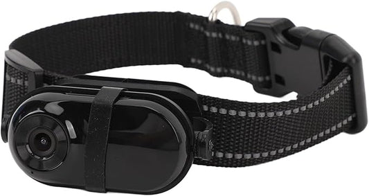 Hd 1080p Cat Camera Collar, Adjustable Wireless Pet Tracker with Memory Card, Mini Action Camera for Dogs & Cats, Video Recording & Monitoring Black 32GB