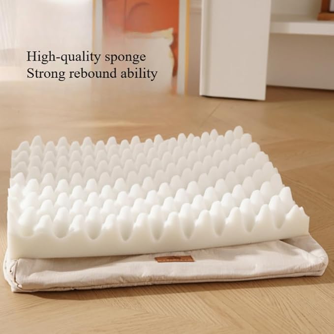 Large Dog Bed with Removable Washable Cover & Bolsters - Waterproof, Non-Slip Pet Sofa for Big Dogs(Green,34 * 23 * 9in)