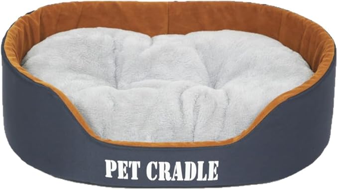 Dog Bed Orthopedic Dog Couch Bed, Waterproof Pet Bed with Removable Washable Mat & Non-Slip Bottom(Blue,27.56''X19.69')