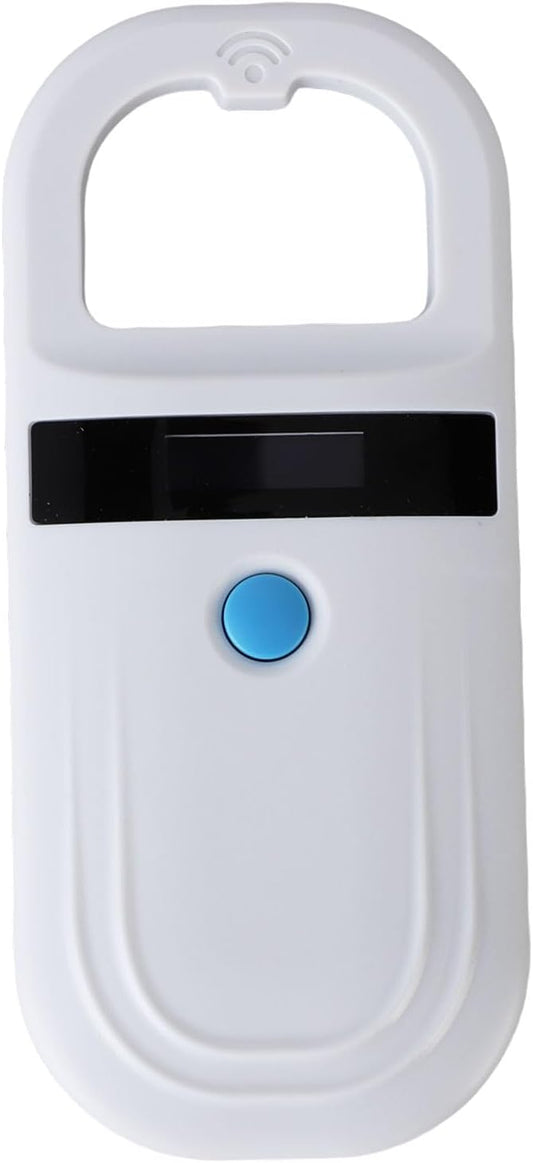 Handheld Microchip Scanner for Pets, Rechargeable Bluetooth Animal Chip Reader with 1000 Record Storage, Supports EMID & FDXB, High Brightness OLED Display (Style 1)
