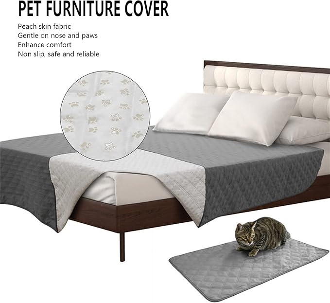 Waterproof Dog Bed Cover Pet Blanket Sofa Couch Furniture Protector for Kids Children Dog Cat,Pet Furniture Cover - Waterproof, Warm, Soft, Machine Washable Dog Sofa Cushion(XS:52*82in（132*208cm）)