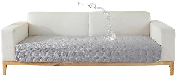 Waterproof Dog Bed Cover Non-Slip Stain Resistant pet Sofa Cushion, pet Mattress Cover Cover, Sofa Furniture Protector for Small Dogs Large Dogs and Cats (Light Gray) (40x50in)