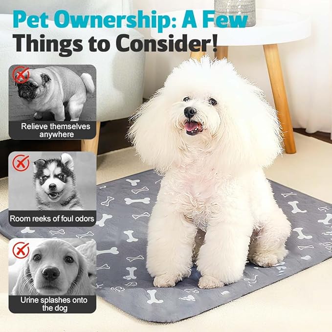 Puppy Pads for Dogs, 2026 New Washable Puppy Pads with Pheromones, Pee Pads for Dogs & Cats, Durable Leak-Proof & Anti-Slip Pet Training Pads for Home & Travel, Reusable (White, 27.6" x 31.5")