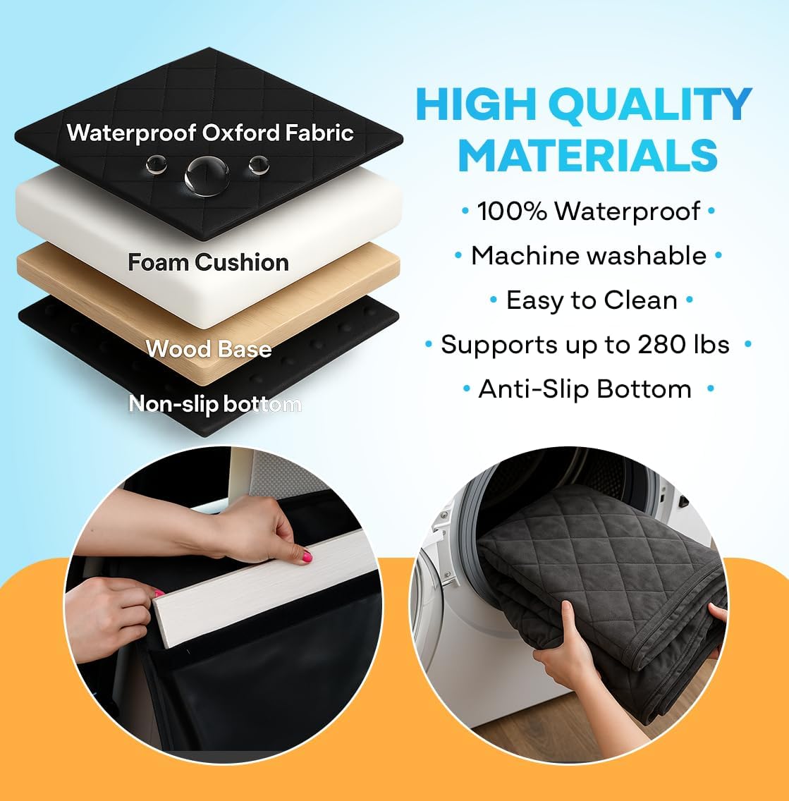 APetsPlanet Dog Car Seat Cover for Back Seat Hard Bottom - Waterproof Backseat Extender for Dogs - Pet Hammock for Car, Truck, SUV - Protector Bed with Mesh Window & Storage - Black, with Door Covers