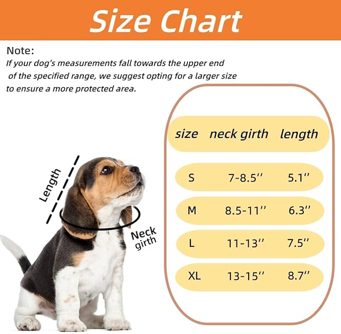 Soft Dog Cone Collar for Dogs After Surgery, Adjustable Dog Recovery Cone Collar for Medium Small Puppy Dogs and Cats to Stop Licking (Watermelon XL)