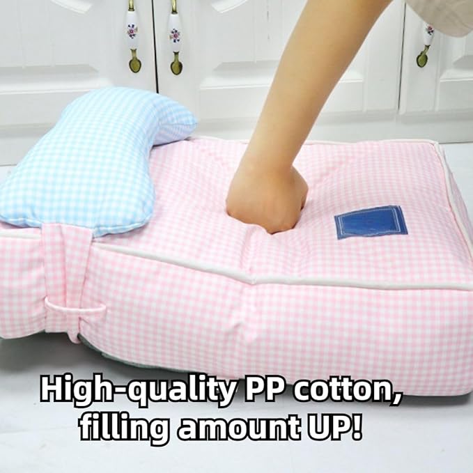 Dog Bed for Small Dogs, Dog Mattress with Pillow for Crate Kennel, Sofa Dog Bed, Super Soft Pet Bed for Medium, Small Dogs Breeds,Pet Bed Puppy Bed,Beds & Furniture (Grey,X-Large)
