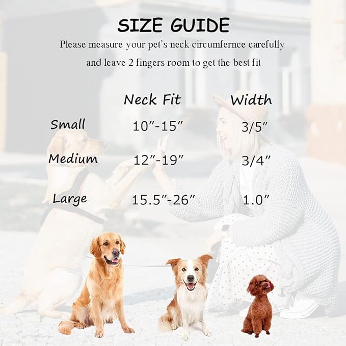 Soft Cotton Dog Collar with Metal Buckle Adjustable Heavy Duty Comfy Corduroy Collars for Small Medium Large Dogs,Lilac,Medium