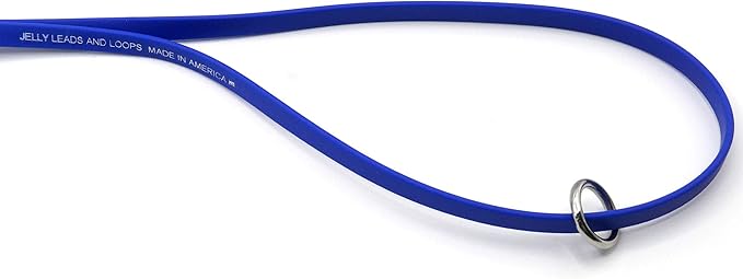 Jelly Pet Grooming Loops 3/8'' x 18'' W/Ring (Teal) | Made in The USA