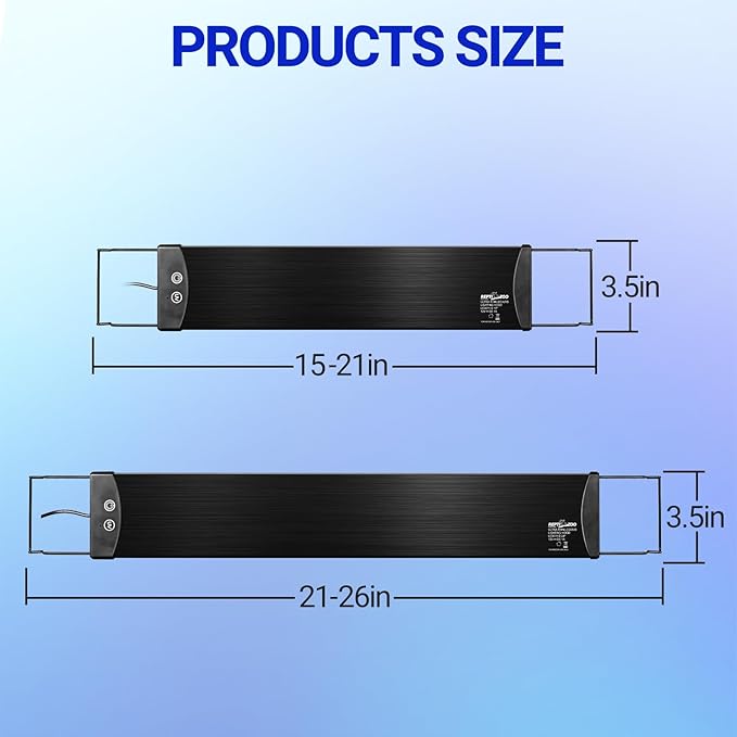 REPTI ZOO UVB Reptile Light with Dimming | 28 inch UVB LED Light Bulb for Reptile | 12W 10.0 UVB Lamp for Bearded Dragon Gecko Chameleon Frog | Reptile Light Bar Fixture with Controller
