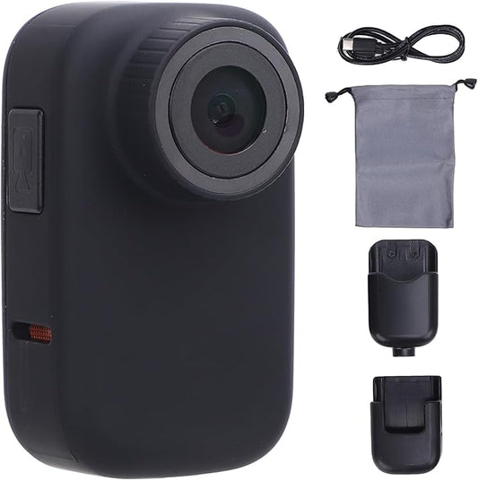 Pet Body Worn Camera, HD Resolution Wearable Body Cam for Dogs and Cats, Water Pet Action Camera with Lightweight Design for Outdoor Travel and Daily Adventures (Black)