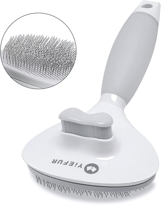 Cat Hair Brush,Cat Brush for Shedding,Soft Silicone Self Cleaning Brushes for Short and Long Haired Cats for Grooming and Shedding