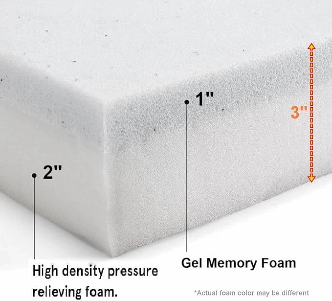 Pet Dog Bed Memory Foam Platform Pad (42x28x3 inches)