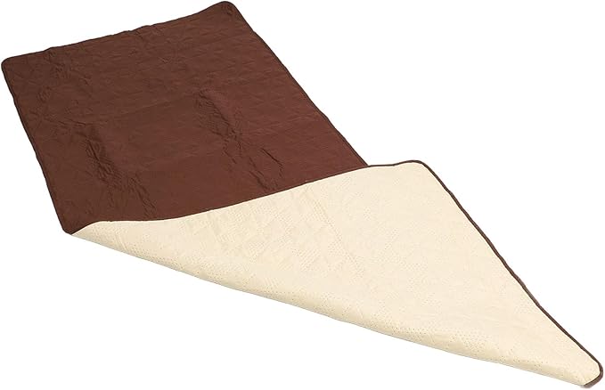 Dog Bed Cover, Pet Blanket Sofa Couch Furniture Protector for Large Dog, Noiseless Quilted Non Slip Bottom, Easy to Remove, 52x82 Inch Brown Polyester, TPU (30x70in/ 76.2x177.8cm)