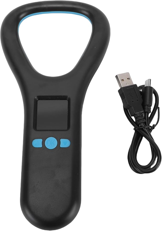 Fabater Pet Microchip Scanner, 1.44 Inch TFT Color Screen Rechargeable Reader 134.2kHz 125kHz with 500 Data Storage, for FDX B EMID Pet Dog Cat Animal Chip ID
