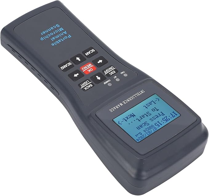 FILFEEL Handheld Pet Microchip Scanner Low Frequency Reader with for Animal Ear Tag and High Accuracy Microchip Identification (#1)