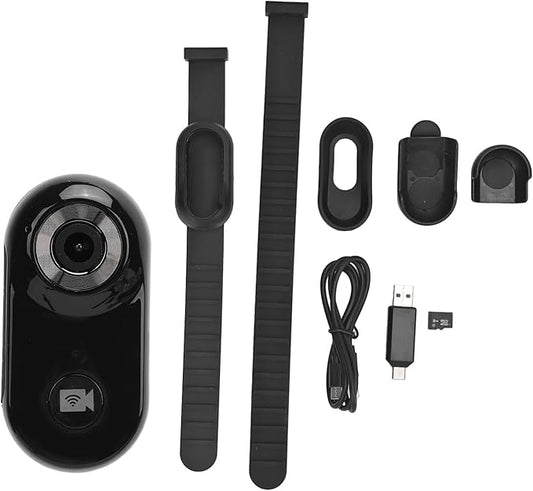 Hd 1080p Mini Pet Collar Camera with 8g Memory Card - Action Camera for Cats & Dogs, Ideal for Outdoor and Indoor Recording Black