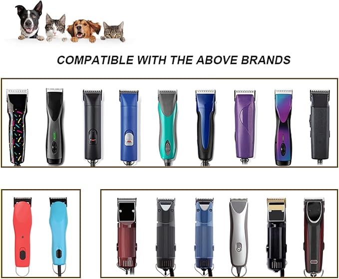 3 Pack 40# Detachable Pet Dog Grooming Ceramic Blades,Compatible with Andis,Oster A5,Wahl KM-10 Series,Size #40 Blade 1/100-Inch 0.25MM Cut Length