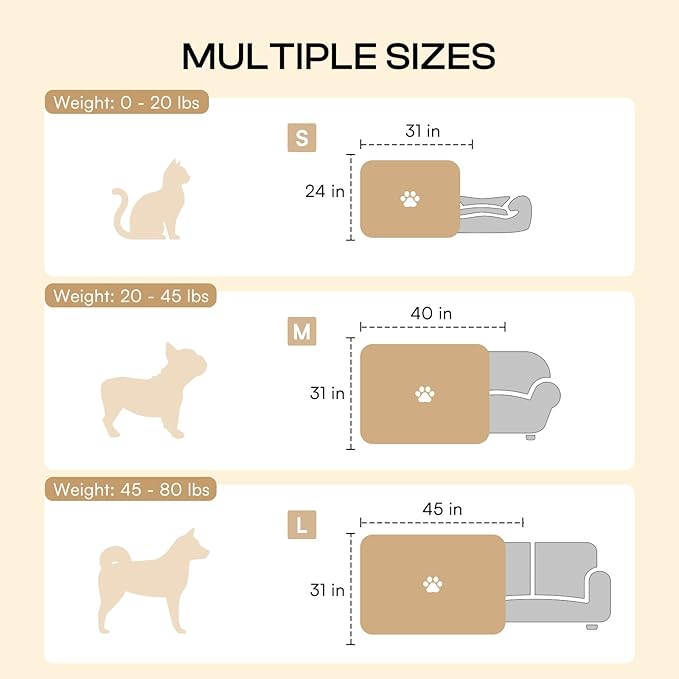 LINENLUX Cute Dog Blanket for Small Medium Dogs 6-Pack Soft Stretchy Fleece Blankets for Pet Cat Puppy Warm Wrinkle-Resistant Throw for Couch Bed Outdoor Coffee 40x31 inch (Pack of 6)