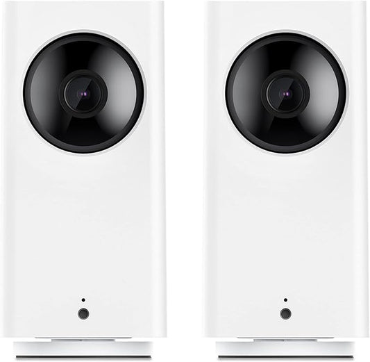 Wyze Cam Pan v2 360° Pet Camera with Phone App PTZ Indoor Smart Security Camera for Dog Cat Baby Elderly Monitoring, 2-Pack