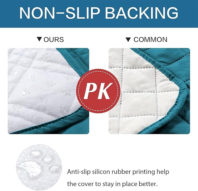 Waterproof Dog Bed Covers for Couch Protection, Water-Resistant Soft Dog Pet Blanket Anti-Slip Dog Blanket for Bed, for Furniture Bed Couch Sofa (Deep Blue,52x82inch)