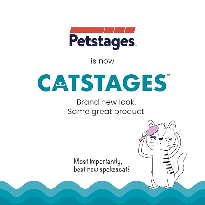 Catstages Catnip Chew Mice 2 Pack– Interactive Dental Cat Chew Toy that Helps Clean Teeth, Mouse, Multicolored