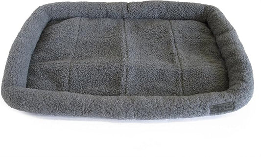 GOGO Fleece Dog Crate Pad 37" x 25" Large Gray