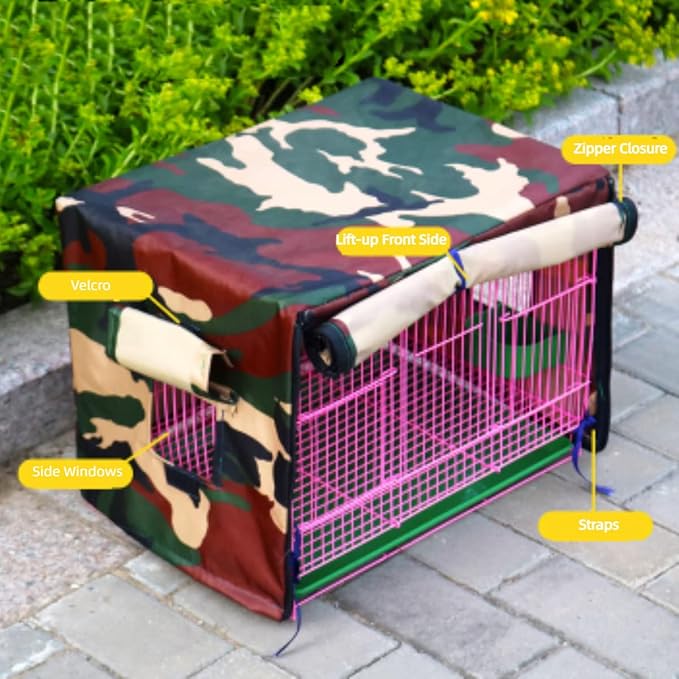 MANON ROSA Bird Cage Cover - Lightproof Birdcage Covers Nighttime- Ideal for Parrots Cockatiels Parakeets Cockatoos Lovebirds Finches Budgerigars Conure (L(19.7" Lx13.8 Wx13 H),Purple)