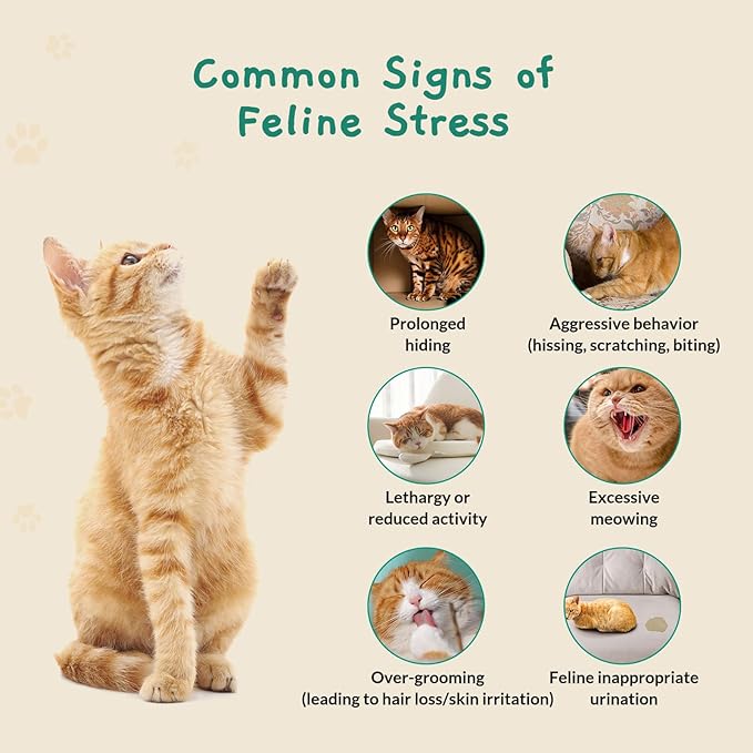 Cat Calming Diffuser for Travel – Pheromone Diffuser for Cats & Kittens to Reduce Anxiety and Stress-Related Behaviors, No Electricity Needed, Long-Lasting Enhanced Calming Aid (1 Pack)