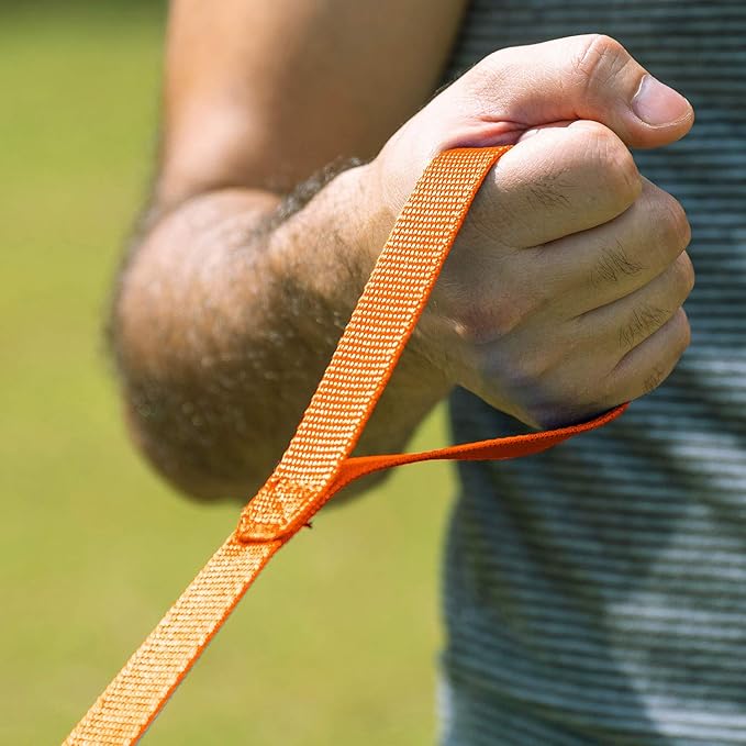 Hi Kiss Dog/Puppy Obedience Recall Training Agility Lead - 15ft 20ft 30ft 50ft 100ft Leash - Great for Play, Camping, or Backyard - Orange