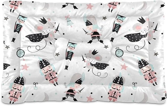 Pet Bed Christmas Nutcracker Mouse King Dog Bed Mat Absorbing Non Slip Pad Pet Sleeping Mat for Small, Medium, and Large Dogs Puppy Cat 36 in x 24 in