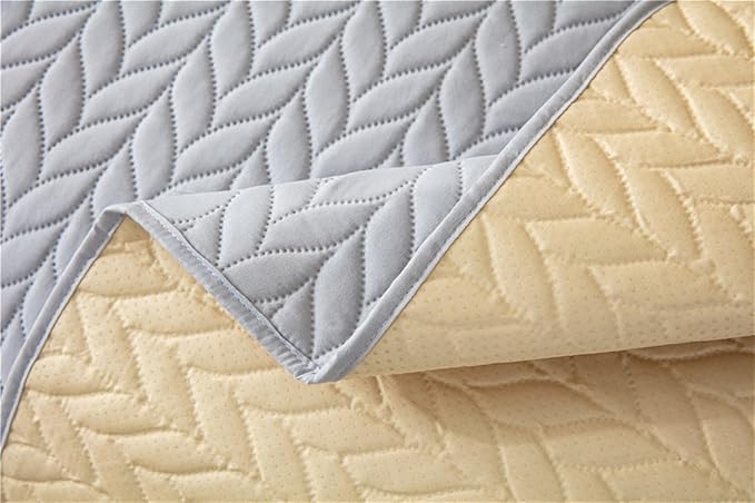 GIBZ Waterproof Dog Bed Cover Anti Slip Pet Furniture Protector Washable Blanket Large Soft Quilted Mat, Grey, 75x180cm