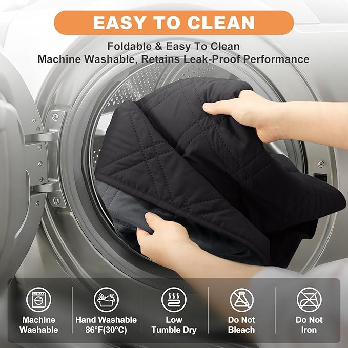 100% Waterproof Dog Couch Protector, Triple-Layer Waterproof Dog Bed Cover Pet Blanket Reversible 2-Tone Sofa Shield, Non-Slip Furniture Guard for Pets(42×50 Inch, Black+Blackish Gray)