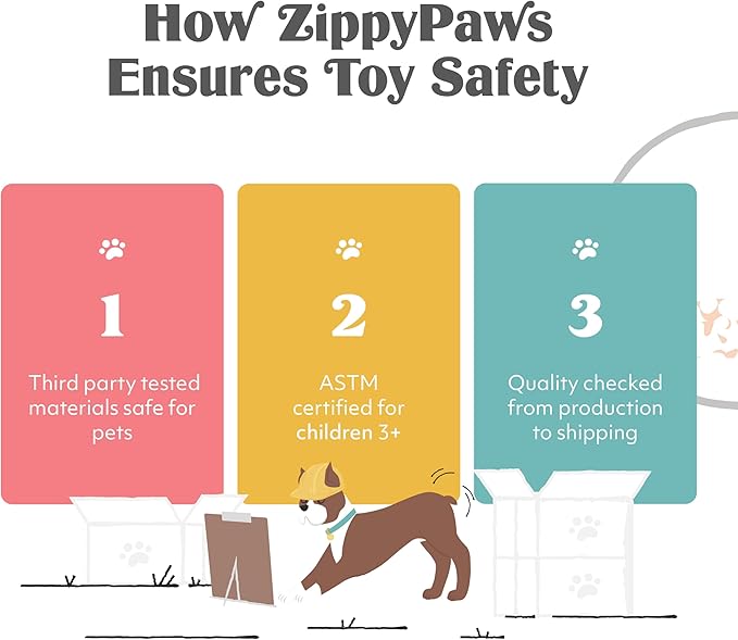 ZippyPaws Skinny Peltz - No Stuffing Dog Toy Pack to Keep Them Busy, for Medium and Large Dogs, Squeaky Pet Toys, Unstuffed Chew Toys, Soft Plush Variety Pack, Chipmunk, Lemur, and Monkey - 18"